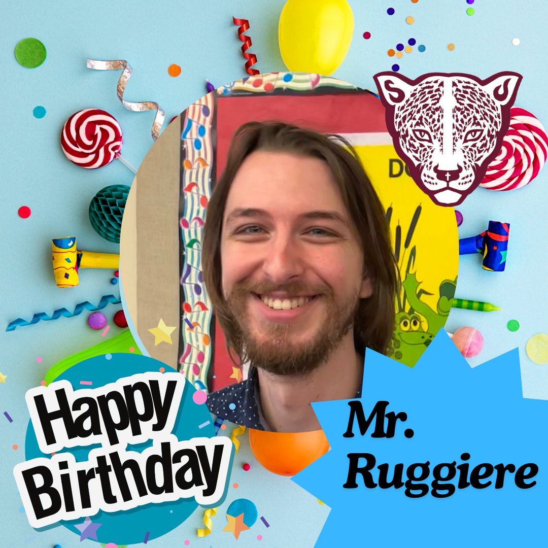 Happy Birthday Mr. Ruggiere! Thank you for sharing the gift of music with our students. You are blessed with a great talent, and we thank you for sharing it. Have a great day!