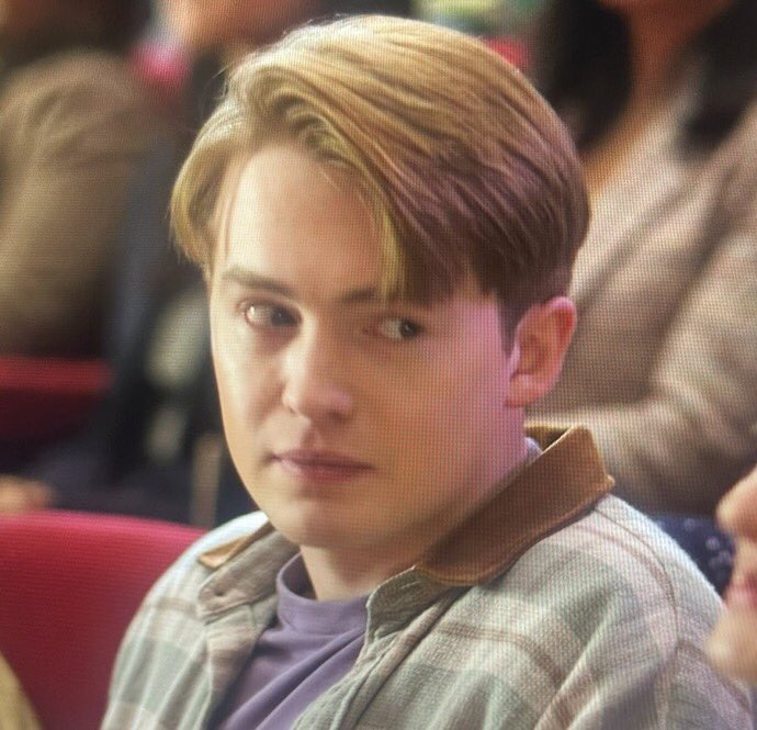 Nick Nelson when Charlie is talking to him:

VS

Nick Nelson when Charlie is talking about another man: