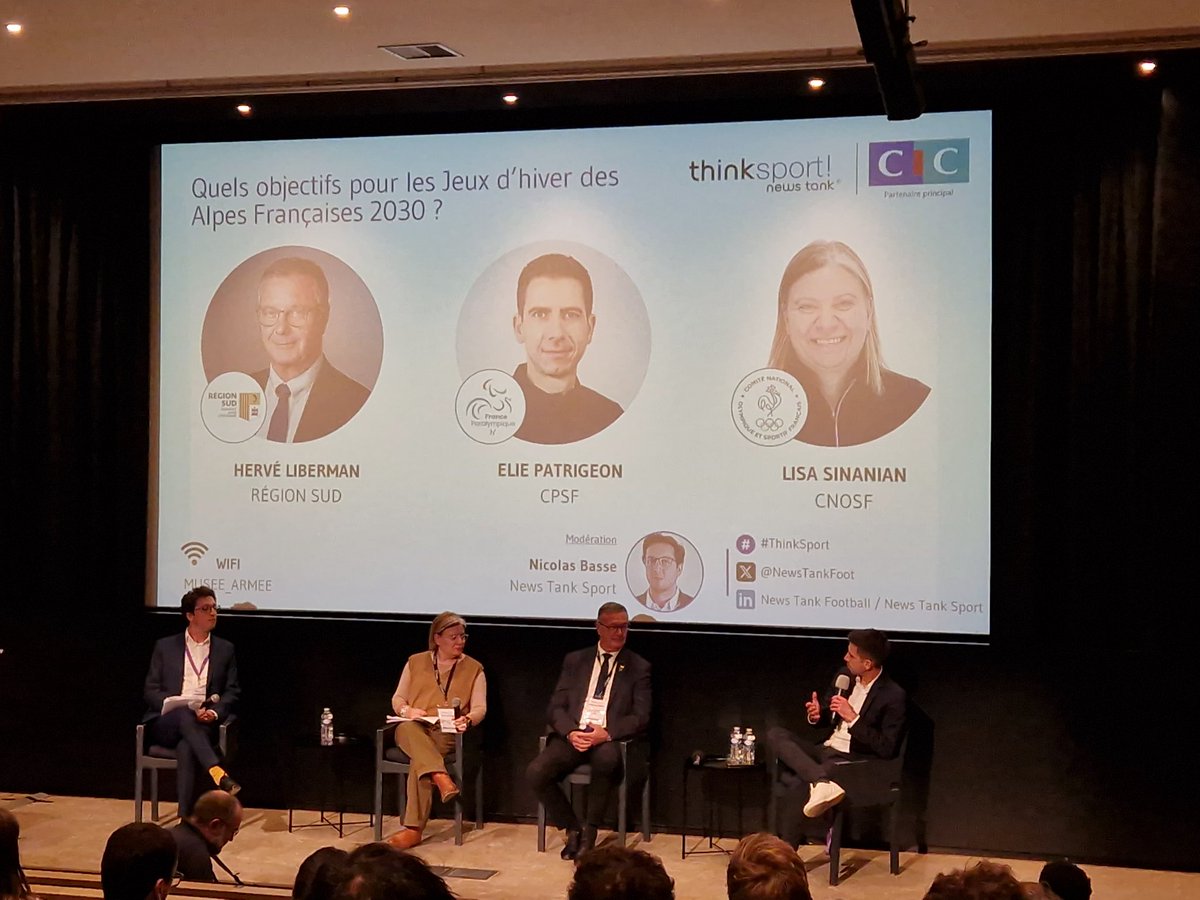 Les Alpes Françaises 2030 : quels objectifs ? <a href="/FRAparalympique/">Comité Paralympique et Sportif Français</a> <a href="/FranceOlympique/">FranceOlympique</a> <a href="/NewsTankFoot/">News Tank Sport & Football</a> <a href="/cic/">CIC</a> <a href="/NewsTankSport/">News Tank Sport</a> #ThinkSport