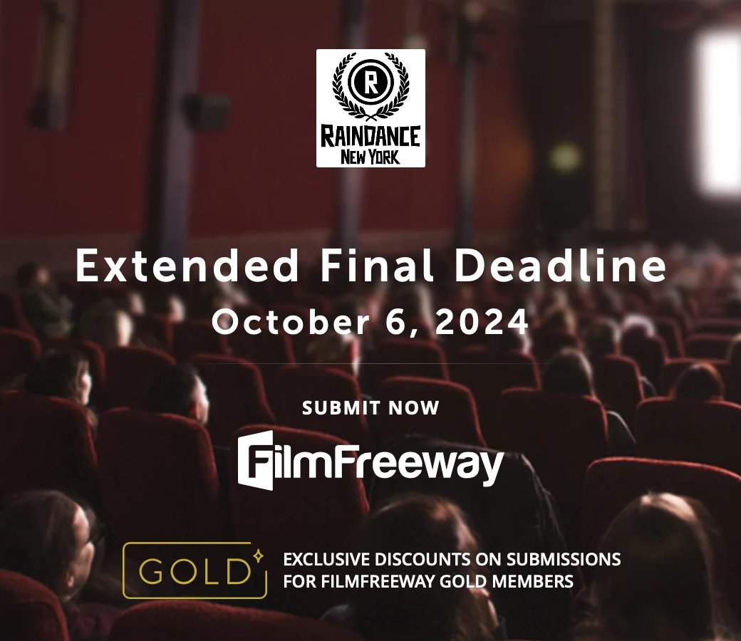 RaindanceNYC's tweet photo. 🎥 HURRY! NY SHORTS SUBMISSIONS DEADLINE EXTENDED! Do you have a short film less than 10 minutes in length? Submit today. #filmfestival #film #shortfilm #filmmaking #cinema #filmmaker #indiefilm #director #movies #movie #actor #cinematography #filmmakers  https://t.co/YfY2bQRHib https://t.co/btu0Vvq8E0