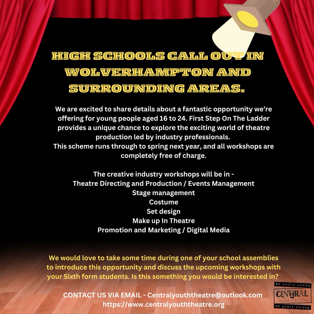HIGH SCHOOLS CALL OUT IN WOLVERHAMPTON AND SURROUNDING AREAS.
