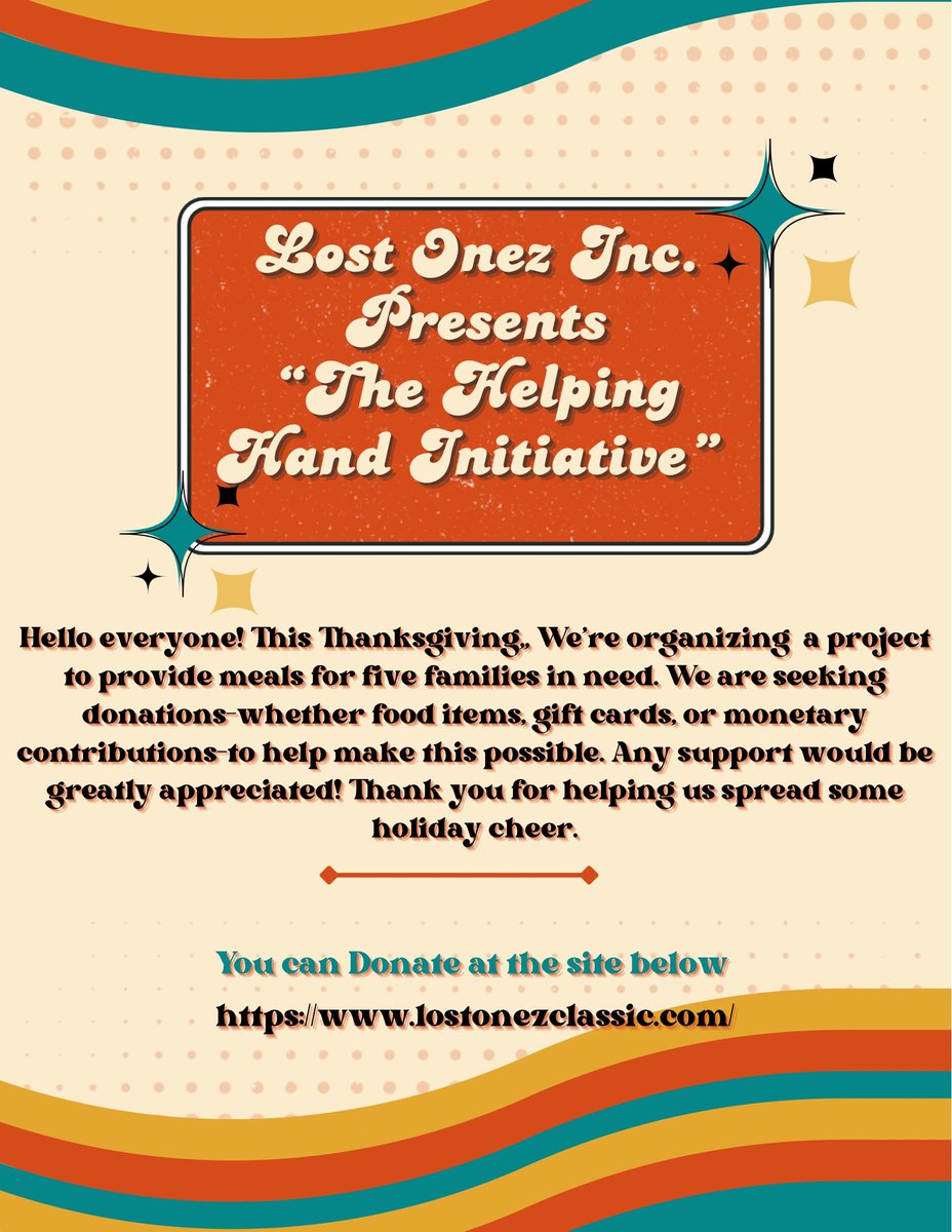 Bigstaxkss's tweet photo. Wasup Family, Lost Onez is seeking Donations to provide a Thanksgiving Dinner to 5 families in need. We all have to play our part in uplifting our society so let's be the difference!! You can donate here at https://t.co/VlR5SuODeT Anything helps 🙏🏾 https://t.co/sXb0NqZFlI