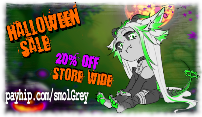 Sorry for me being absent!
But I was cooking in the meantime!
My new avi is on the finish line of being released AND I have a sale going on! Check it out!
payhip.com/smolGrey