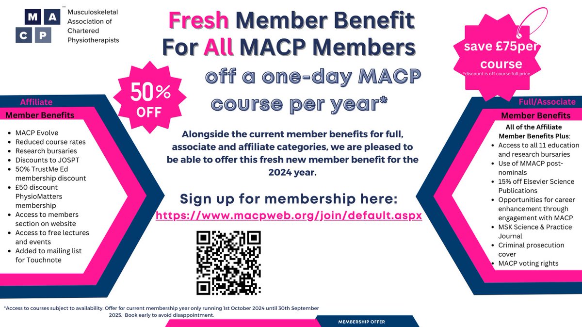 Looking for a supportive MSK community to help nurture your career, that offers excellent member benefits and courses that are mapped to national and international standards. Then look no further