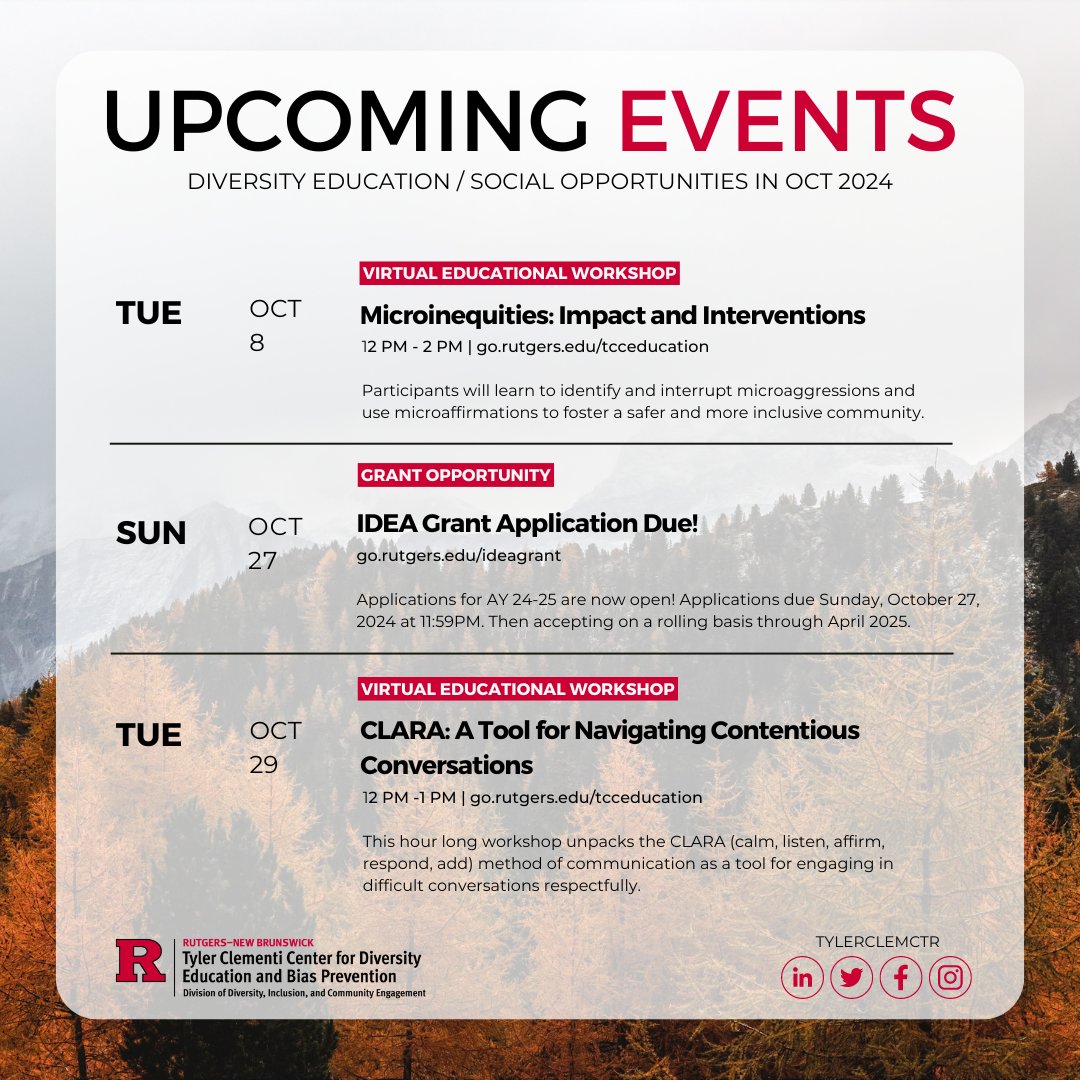 Tyler Clementi Center at Rutgers University tweet media