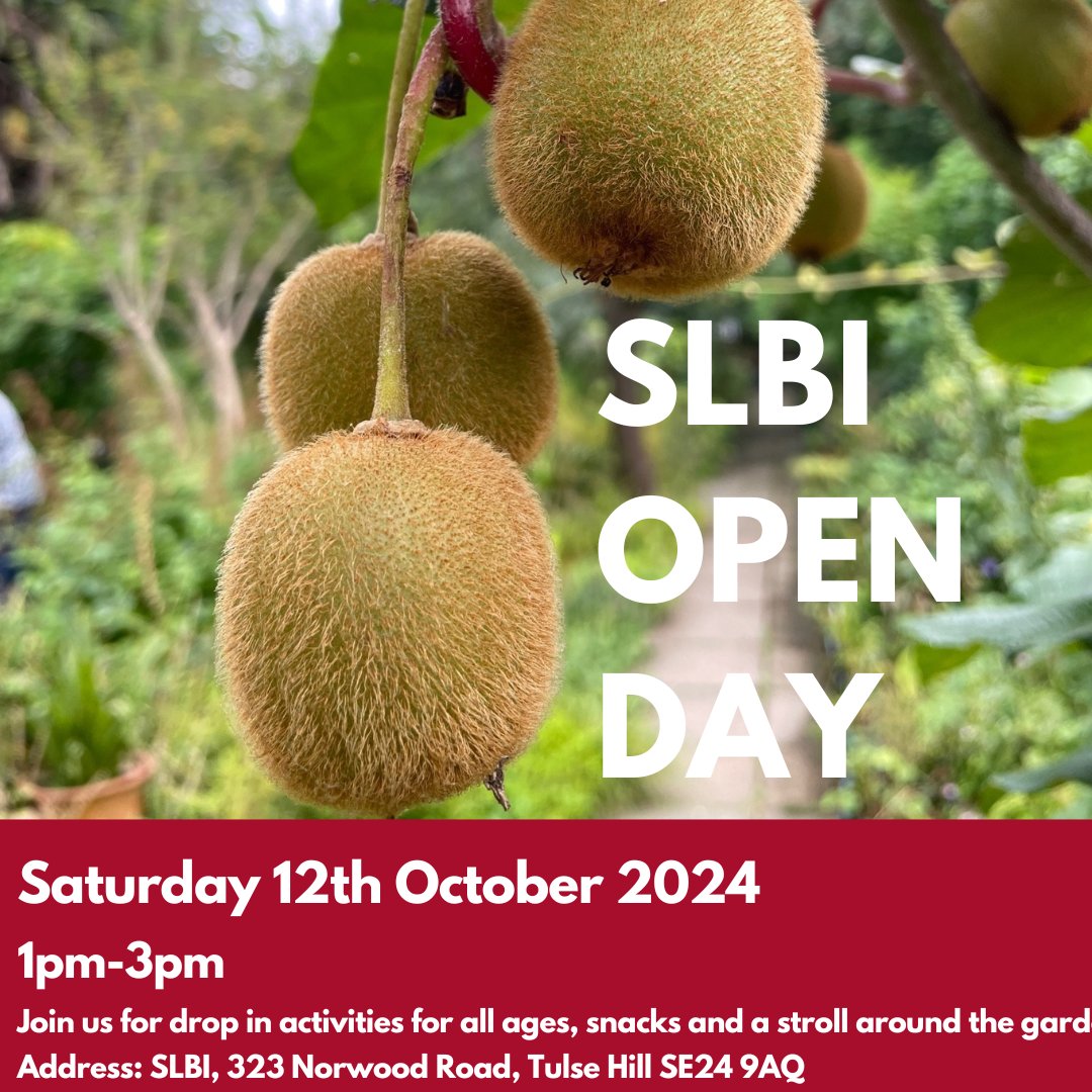 🌿 Join us for our OPEN DAY at the South London Botanical Institute! 🌸Fun for all with garden tours, herb tea making, seed exploration, and more!

📍 #SLBI 🗓️ 12th Oct
🕐 1-3pm: Drop-in activities &amp; new art by Dolly Swann 
🕒 3-3:30pm: Talk by our Urban-Botanist Amanda Tuke