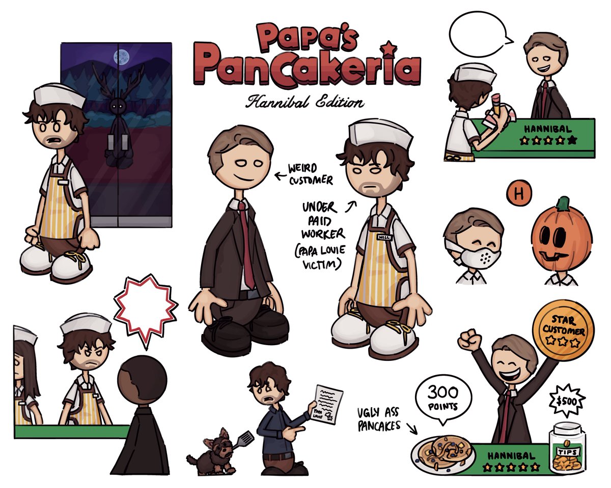 Hannigram in Papa’s Pancakeria 🥞
#Hannibal