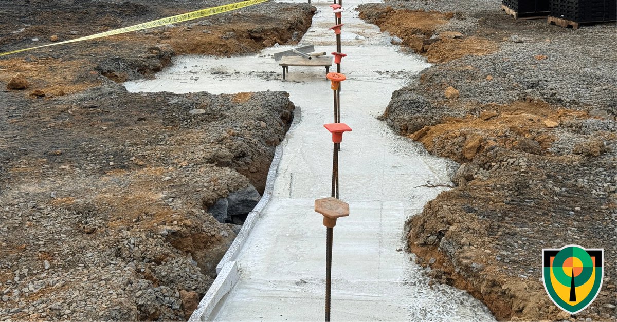 Construction on ATAS International, Inc. 53,000-square-foot addition is well underway adjacent to their current facility, including a state-of-the-art stormwater management system by StormBrixx. This is the first time its being used on the East Coast. #builtbetter