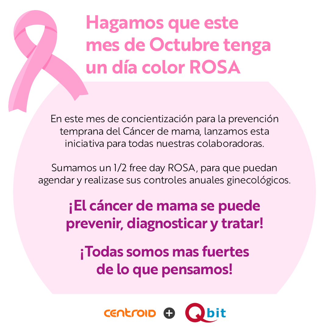 CentroidLATAM's tweet photo. INICIATIVA ROSA!!!
Este es el aporte de Centroid + Qbit a favor de lo más importante que podemos tener las personas, nuestra Salud. 
"Todas somos mas fuertes de lo que pensamos"
Centroid Systems
#RSC #responsabilidadsocialcorporativa #prevenir #concientizar #cancerdemama https://t.co/L6d7Zd8r7o