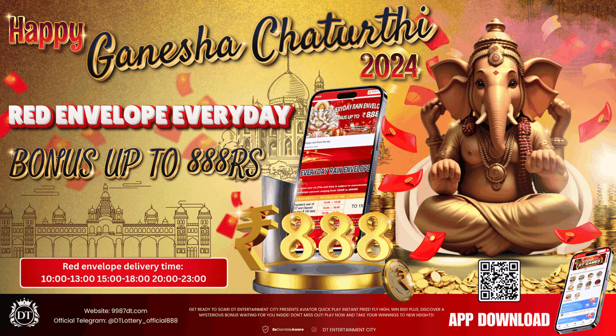 indiagamesvip's tweet photo. Boost Your Winnings Daily with DT Games – Red Envelopes Up to ₹888!

🎬 YT : @dtlottery
🌐 Website : https://t.co/UJIUZzdLtm
#INDvsBAN
#INDvsBANTEST
#iOS18
#JanhviKapoor
#Hezbollah
#ViratKohli
#bhagatsinghjayanti
#Dhoom4
#dtentertainment
#dtgames https://t.co/Y42PpealAD