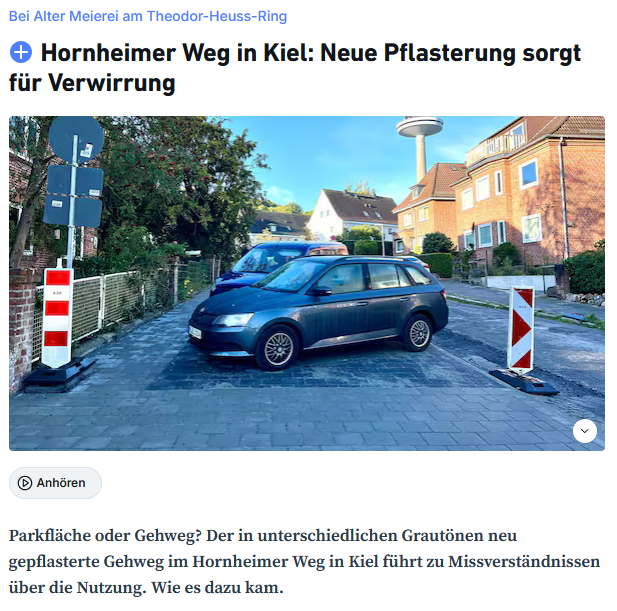 Alles ist Parkplatz.