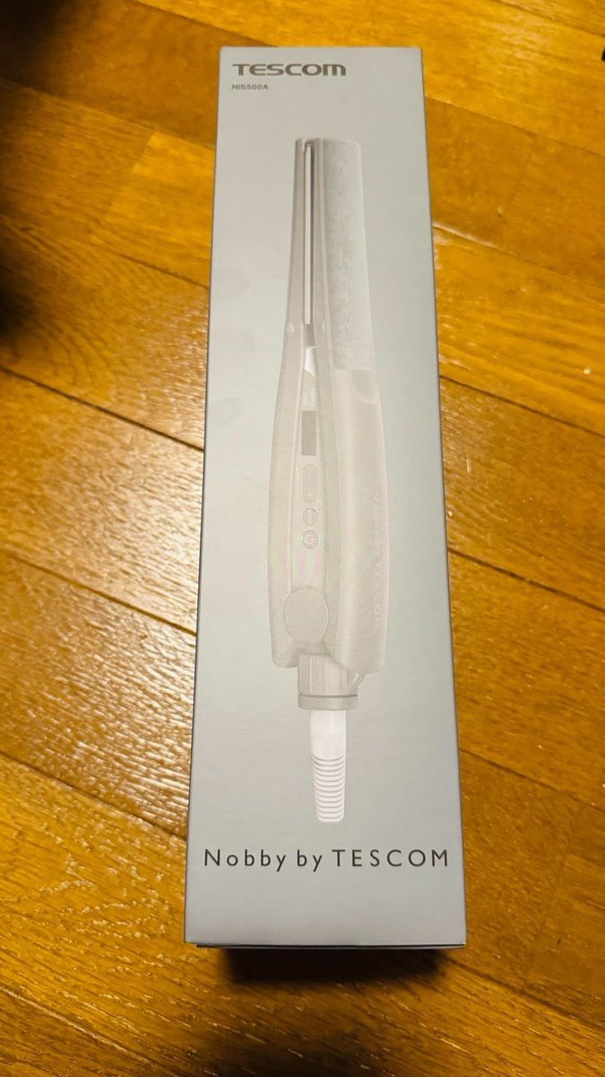 taratinn's tweet image. 新しいTESCOMのNobbybyTESCOMのヘアアイロン届きました！
#TESCOM
#NobbybyTESCOM
#ヘアアイロン
#ストレートアイロン