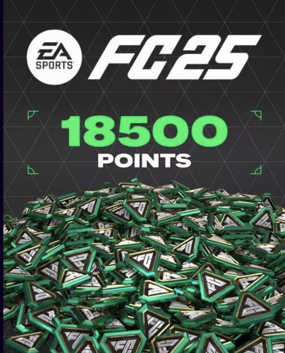 Yooo!!! Im back with another Giveaway for you guys and this time Im smashing it with 18500 #FC25 Points😍❤️. 

All you need to do is :
•Follow me 🤝
•Like❤️
•Retweet✅ 

Winner picked in 48 Hours from now🙌🤩
#EASPORTS #Fc25