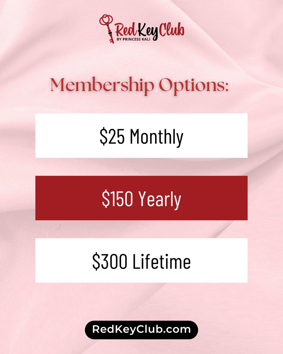 ThePrincessKali's tweet image. For $25 a month, you can become a Red Key Club member. That gets you instant access to several hours of self-guided courses for erotic entrepreneurs, plus private group coaching sessions.

Invest in your career by signing up at redkeyclub.com/?utm_campaign=… today!
