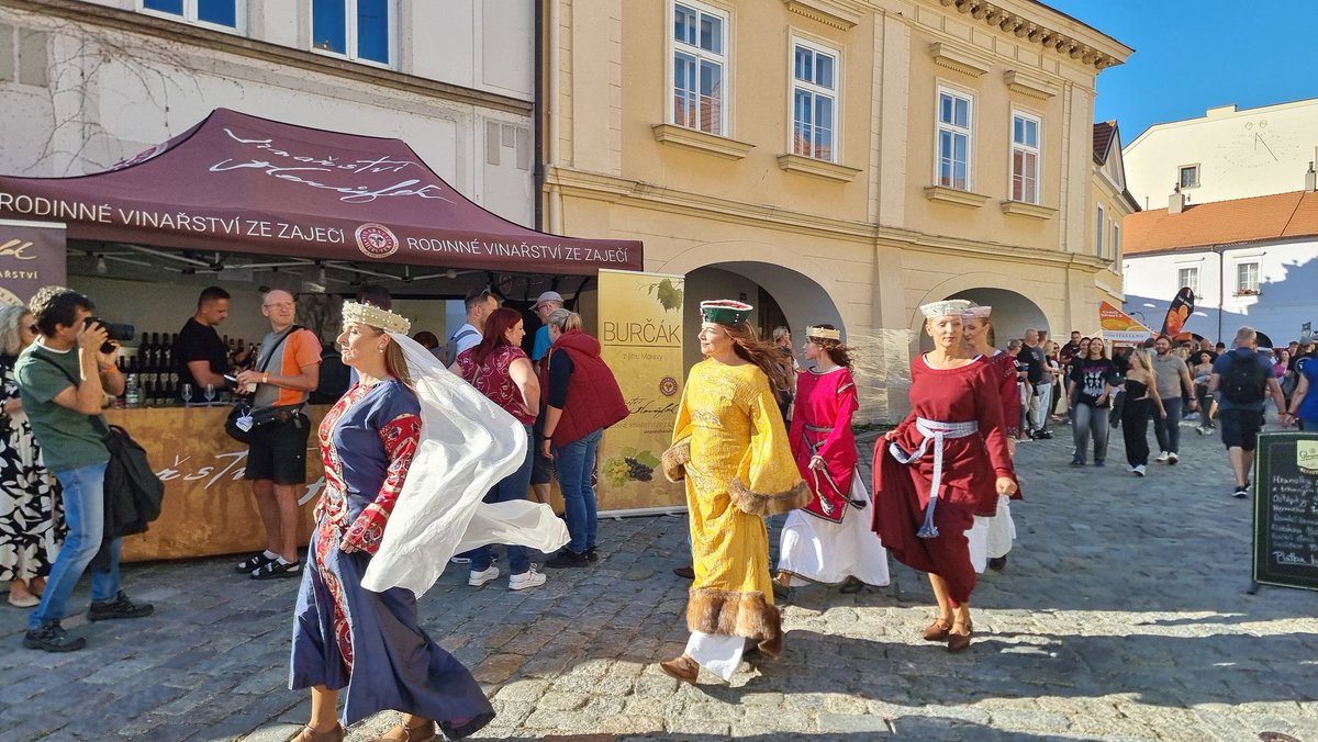 Puncoskka's tweet image. Vinobraní a tradiční průvod s Karlem IV., Přemyslem Otakarem II.,  Janem Jindřichem Lucemburským, Kunhutou Uherskou, Eliškou Přemyslovnou ad. A konečně jsem našla kavárnu, kde nabízejí čaj v konvici. 🙏☕️
#vinobrani #vylet #vikend