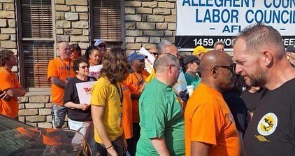 Thank you to the 373 members  who showed up this morning to welcome Governor Gretchen Whitmer at the Allegheny-Fayette Labor Council GOTV Rally.
#laborersrising #HarrisWalz