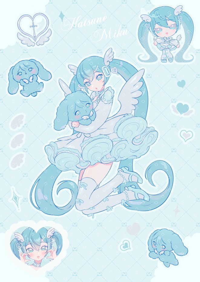 Dreaming Angels Miku sticker sheet ~