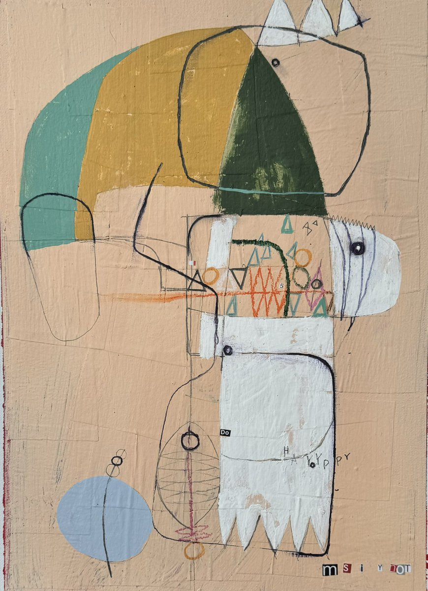 I will continue to grow through my art…and my creativity. I must for I have no other reason not to.
“The shape of things to come.”
Mixed media on canvas panel, 16x12 inches. #art #abstractart #canvas #modernart