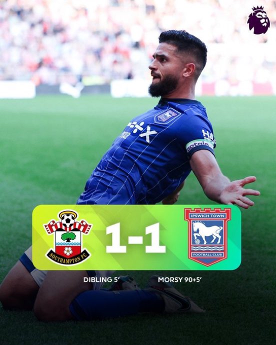 footballpunditX's tweet image. Full time
SOU 1-1 IPS
#SOUIPS #PremierLeague