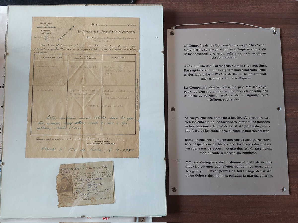 Donaciones de socios que aumentan nuestro pequeño museo ferroviario