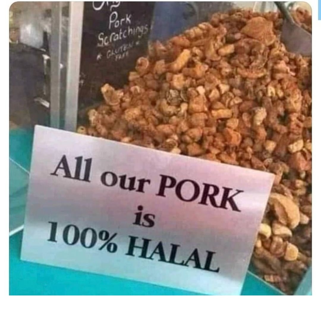 Alpakanya's tweet photo. Those who have eaten this will be called Haram or Halal? https://t.co/XgdGoNsDap