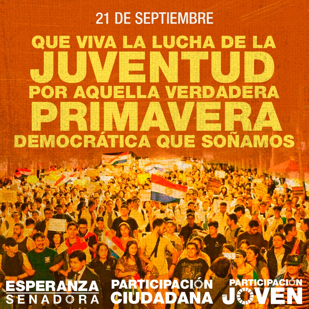 participacionpy's tweet photo. Feliz día de la Primavera y la Juventud ♥️🌼
Que la esperanza de ver el Paraguay que soñamos, siga brillando con fulgor en los jóvenes 🇵🇾✨
#Juventud #Primavera #Joven #Jovenes #paraguay #participación #participapy https://t.co/7pcFDVKrmu