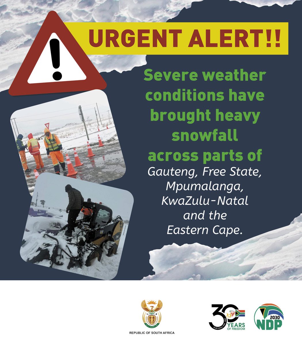 🚨 URGENT ALERT 🚨

Motorists are advised to cancel their trips until conditions improve.
#AvoidTravel 
#StaySafe