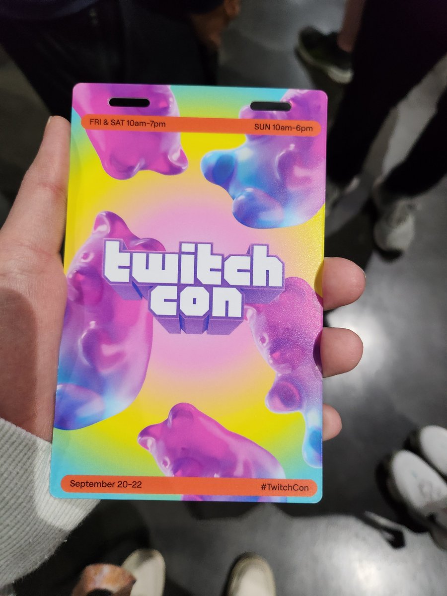 I'm here at Twitchcon everyone!! Enjoy your day! Maybe I'll see you there?