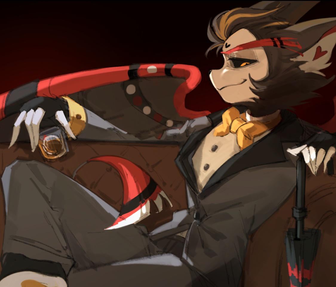 LxstfulDrxnker's tweet photo. It wouldn't be long till those doors opened for the other . Allowing the goat to enter . 

There within the office sat the Overlord himself . 

“ Welcome , care for a drink ? Don't worry it's on me seeing as you are my guest . ~ ” https://t.co/JGWEyWnH5a