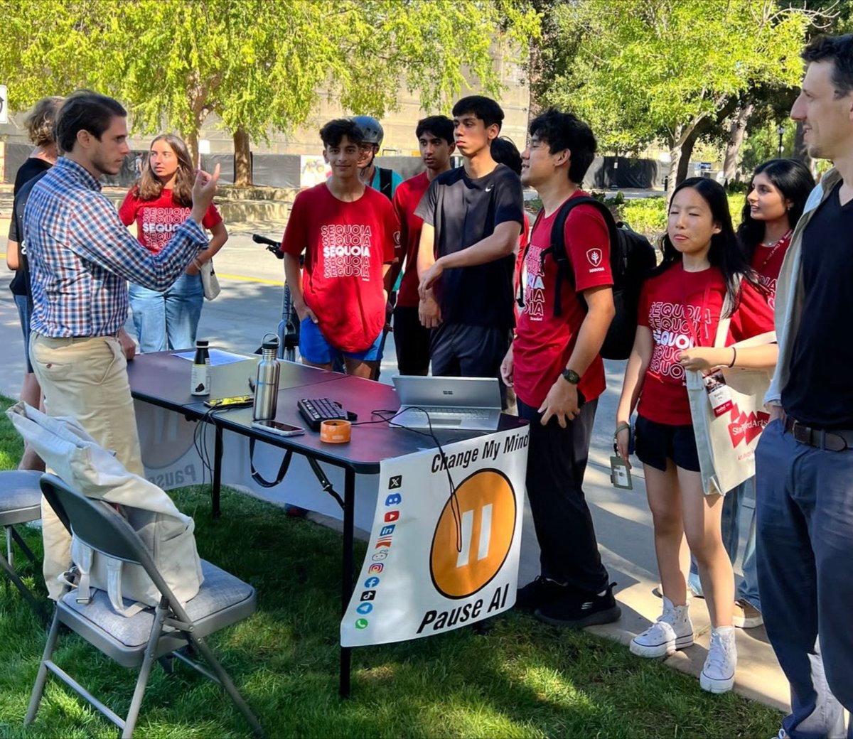 Weirdly most ppl I talk to in the Bay area believe "Superintelligence will end humanity". Please note "will", not "could" (!)

Anyway, fantastic day <a href="/Stanford/">Stanford University</a> yesterday with lots of curious people wanting to learn more!