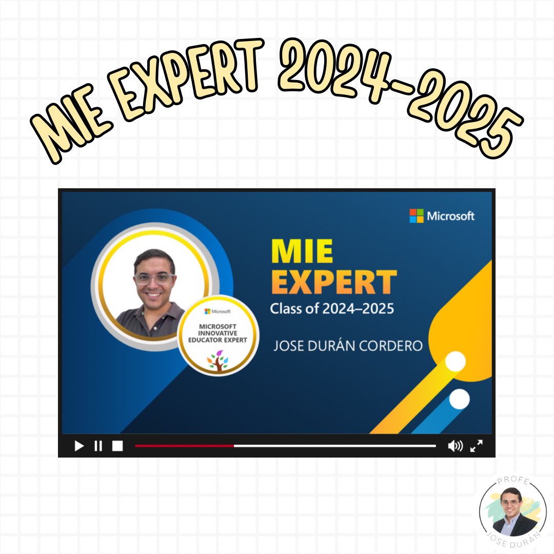 ¡Estoy emocionado de compartir que he renovado como Microsoft Innovative Educator Expert (MIEE)! 🚀✨ Este reconocimiento reafirma mi compromiso con la educación y la tecnología.

#MicrosoftEducation #MIEExpert #EducatorsInTech #AIinEducation #FundaciónEducaciónCatólica