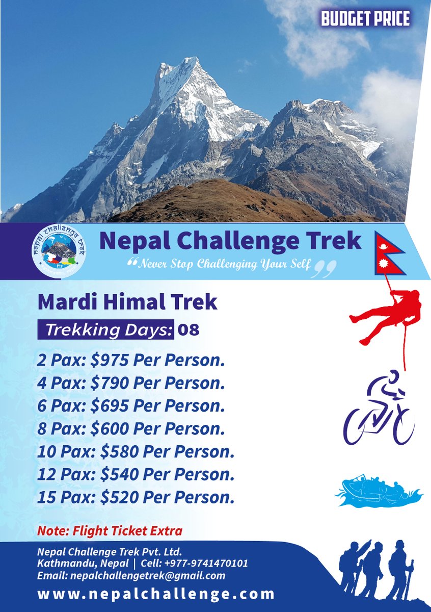 ChallengeTrek's tweet photo. #Mardihimaltrek #nepalchallengetrek https://t.co/PPfk8JrgM4
