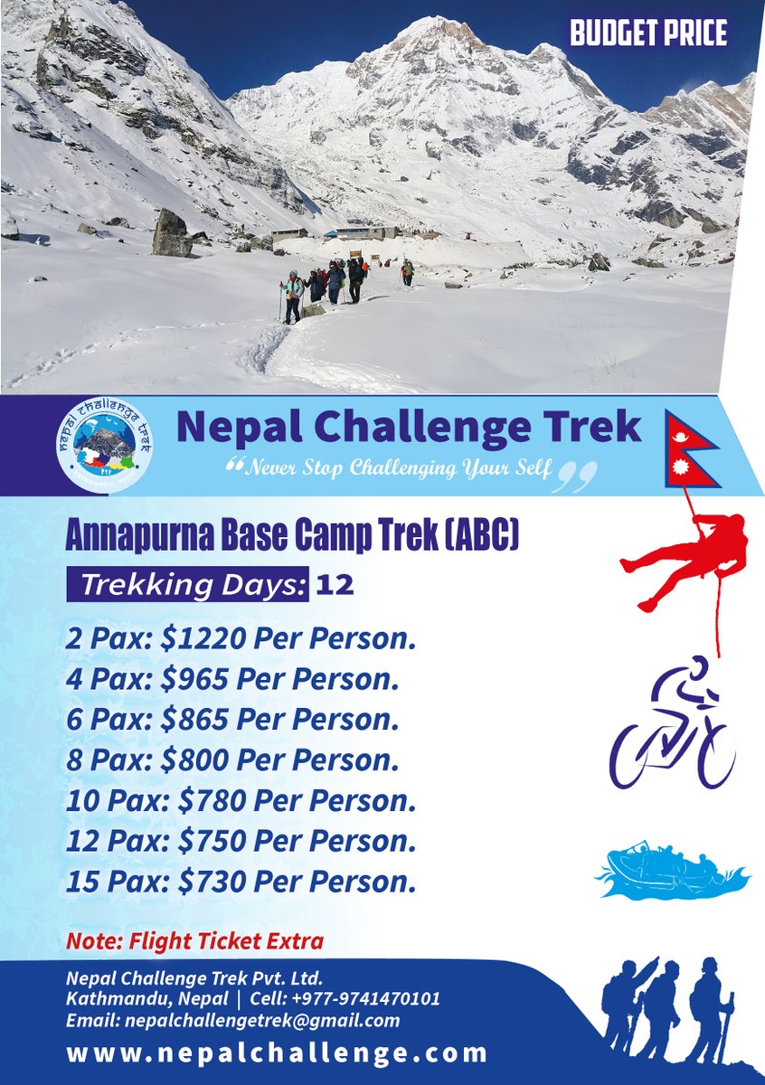 ChallengeTrek's tweet photo. #Annapurnabasecamptrek #nepalchallengetrek https://t.co/PzKZaj3su7