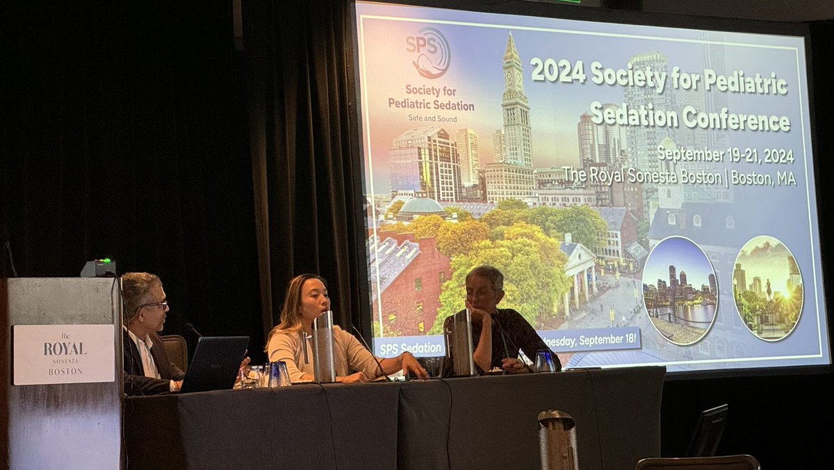 Dr. Wong discussing the SPS COE role in establishing a sedation service line with Drs Lowrie and Kamat #sedationquality