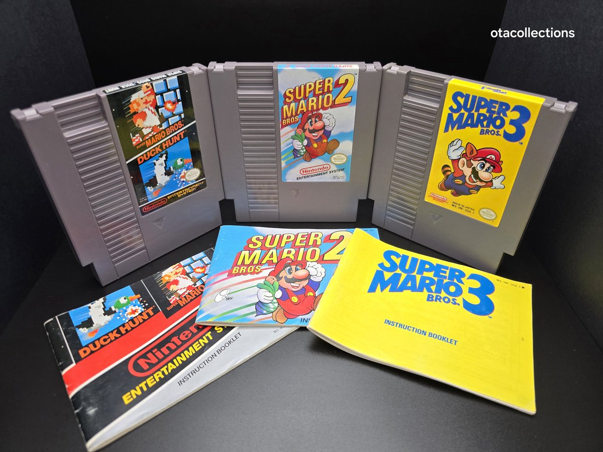 otacollections1's tweet photo. 1980s console gamer starter pack?

#SuperMarioBros #SuperMarioBros2 #SuperMarioBros3 #Nintendo #NES https://t.co/KtbCx1CZ9V