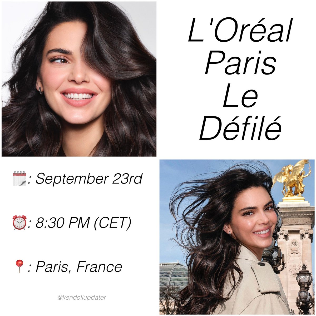 kendallupdater's tweet photo. Kendall Jenner for L'Oréal Paris ✨ https://t.co/xv56slYfw1
