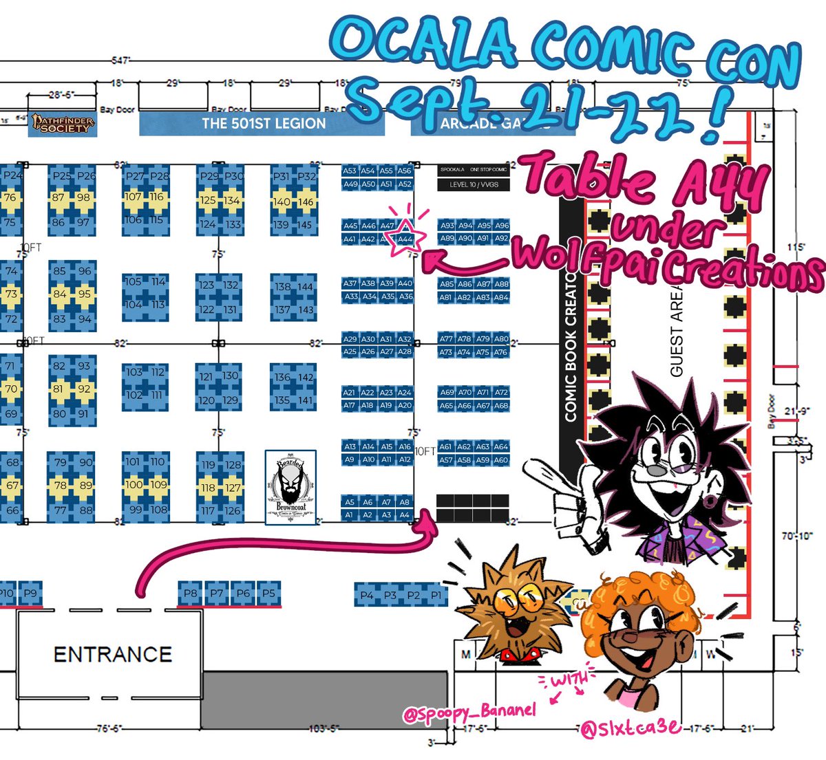 Wolfpai_Daily's tweet photo. At OCALA COMIC CON this weekend!! I’m at table A44 in the Artist alley under Wolfpai Creations COME SAY HI IF YOURE HERE! :DD
#artistalley https://t.co/nK3B5gKiRN