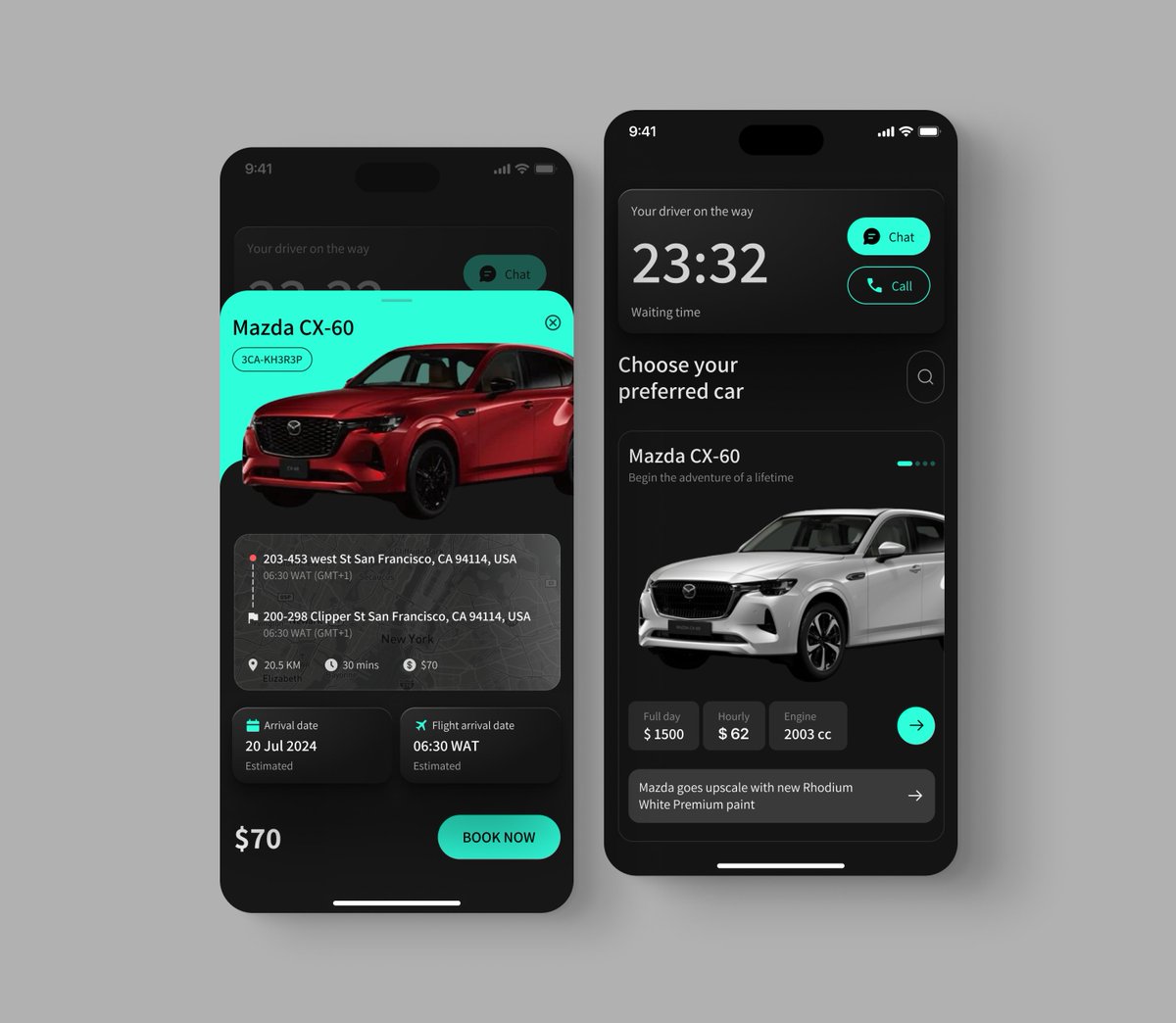 zak_uiux's tweet photo. VeloRent provides a seamless car rental experience with a wide range of vehicles, easy booking, and flexible terms. 

#ui #uiux #uidesign #uxdesign #carrental #rentalapp #appdesign #car #automobileapp #mobileappdesign #electriccar #carapp #userexperiencedesign #design https://t.co/9jeLqBgerk