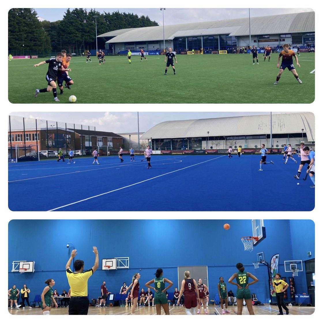 Prof Katie Thirlaway (@katiethirlway) on Twitter photo Super Saturday at Cyncoed Campus. Great to see so much student sport.
⚽️🏑🏀
#Brysur
<a href="/ArchersBasket/">Cardiff Met Archers</a>
<a href="/CardiffMetFC/">Cardiff Met Uni FC</a>
<a href="/ArchersHockey/">CardiffMetHockeyClub</a>
<a href="/cardiffmet/">Cardiff Metropolitan University</a> Super Saturday at Cyncoed Campus. Great to see so much student sport.
⚽️🏑🏀
#Brysur
<a href="/ArchersBasket/">Cardiff Met Archers</a>
<a href="/CardiffMetFC/">Cardiff Met Uni FC</a>
<a href="/ArchersHockey/">CardiffMetHockeyClub</a>
<a href="/cardiffmet/">Cardiff Metropolitan University</a>