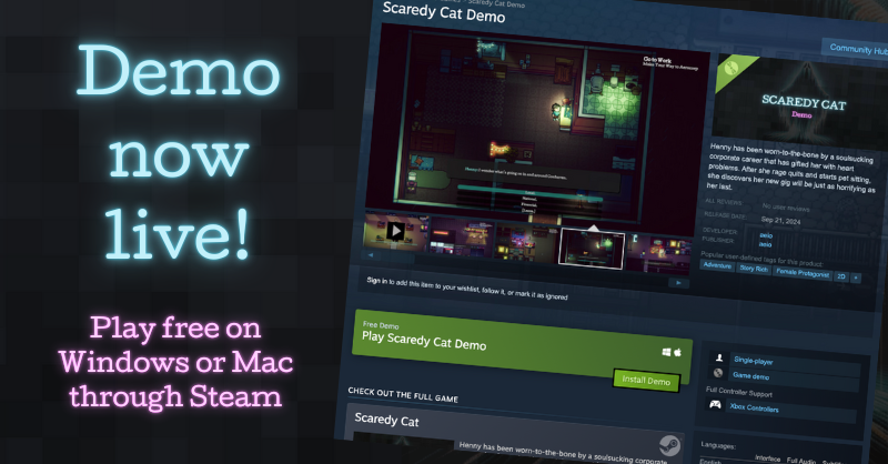 Scaredy Cat | DEMO ON STEAM tweet media