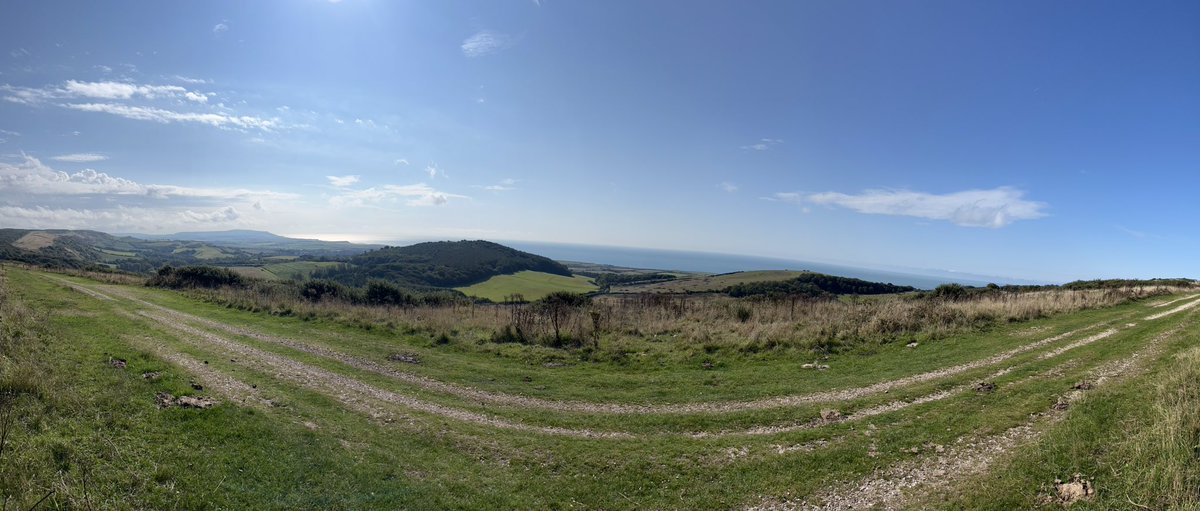 Glorious day on the #IsleOfWight today. Panoramic shot from Mottistone Down. #PureIslandHappiness <a href="/VisitIOW/">Visit Isle Of Wight</a>