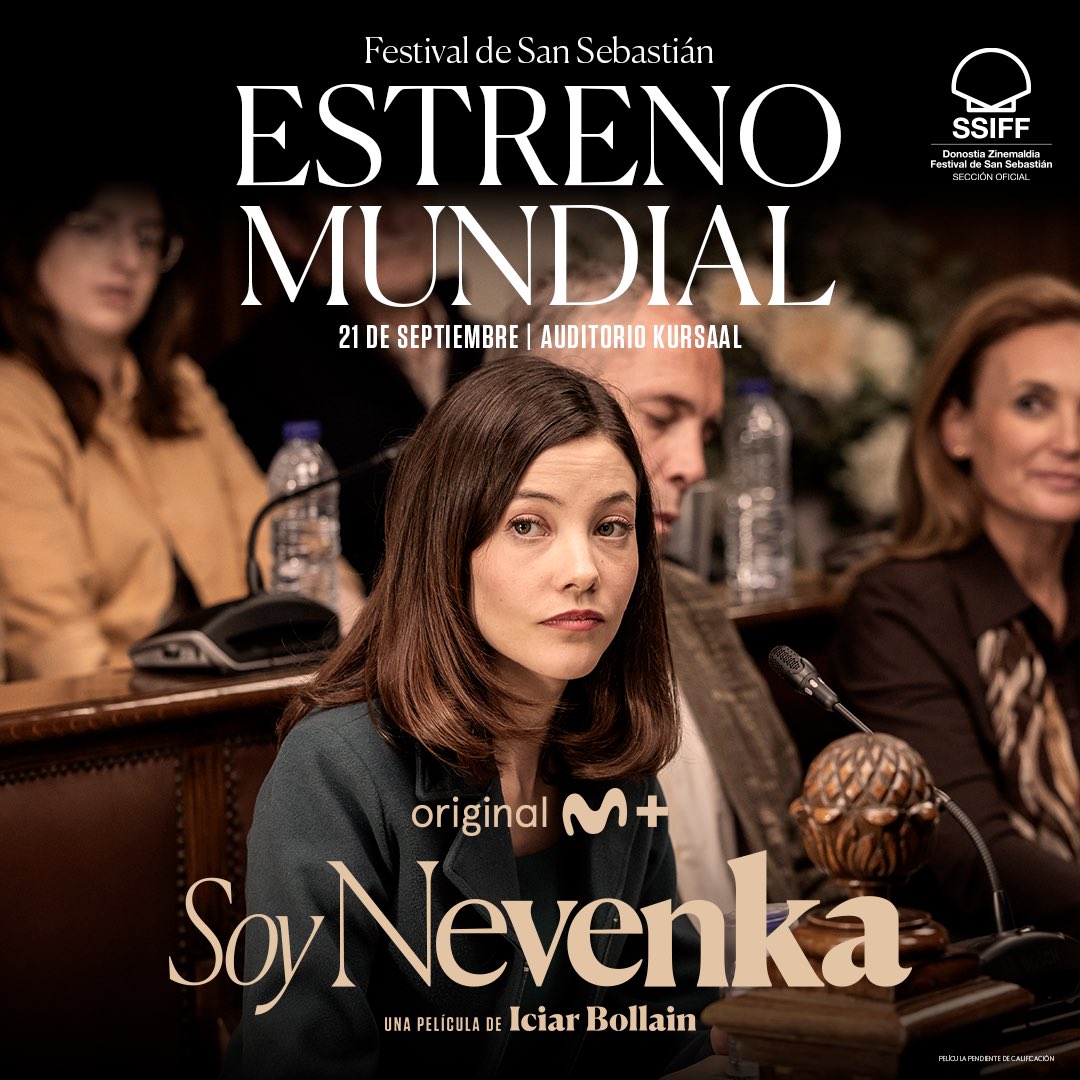#SoyNevenka di Icíar Bollaín oggi  in concorso al <a href="/sansebastianfes/">Donostia Zinemaldia - Festival de San Sebastián</a> 

Il film sarà nelle sale in #Spagna dal 27 settembre.

#movistarplus
#kowalski_films #feelgood_media_films