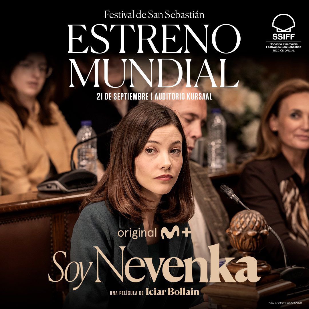 #SoyNevenka di Icíar Bollaín oggi  in concorso al <a href="/sansebastianfes/">Donostia Zinemaldia - Festival de San Sebastián</a> 

Il film sarà nelle sale in #Spagna dal 27 settembre.

<a href="/moviestarplus/">Tita Carina</a> @kowalski_film @garboproduzioni @feelgood_media_films