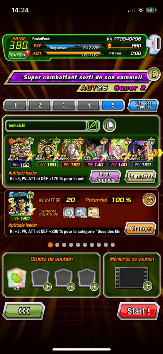 PouletFrit78's tweet image. #BestDokkanExtremeTeam
