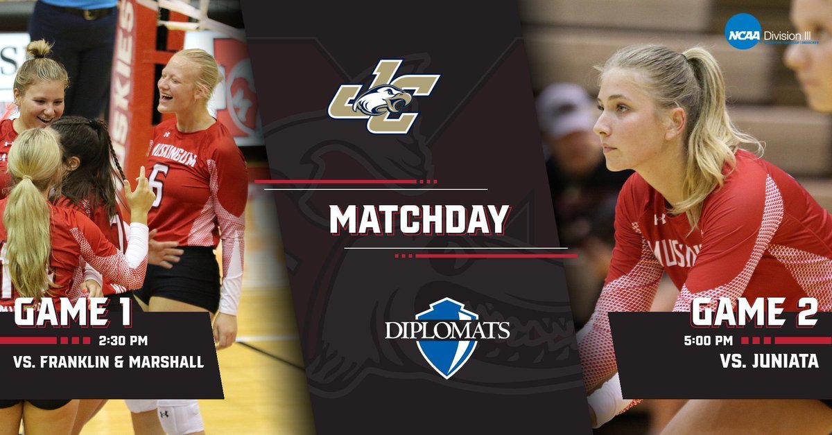 Muskingum Athletics (@fightingmuskies) on Twitter photo 🚨: GAMEDAY
🏐:<a href="/MuskieVB/">Muskingum Volleyball</a>
🆚: Franklin & Marshall - Juniata
⏰: 2:30 & 5:00 PM
📍: Huntingdon, Pa.
📊: buff.ly/4euANaB
📊: buff.ly/3zpc9cC
📺: buff.ly/3XMahUE
#DefendTheM
<a href="/brandonhannahs/">Brandon Hannahs</a> <a href="/WHIZscores/">WHIZ Sports</a> <a href="/Orbit907News/">Orbit Media</a> <a href="/DresdenBuzz/">dresdenbuzz</a> <a href="/AVCSCORES/">AVC Sports</a> <a href="/OHAthleticConf/">Ohio Athletic Conference</a> 🚨: GAMEDAY
🏐:<a href="/MuskieVB/">Muskingum Volleyball</a>
🆚: Franklin & Marshall - Juniata
⏰: 2:30 & 5:00 PM
📍: Huntingdon, Pa.
📊: buff.ly/4euANaB
📊: buff.ly/3zpc9cC
📺: buff.ly/3XMahUE
#DefendTheM
<a href="/brandonhannahs/">Brandon Hannahs</a> <a href="/WHIZscores/">WHIZ Sports</a> <a href="/Orbit907News/">Orbit Media</a> <a href="/DresdenBuzz/">dresdenbuzz</a> <a href="/AVCSCORES/">AVC Sports</a> <a href="/OHAthleticConf/">Ohio Athletic Conference</a>