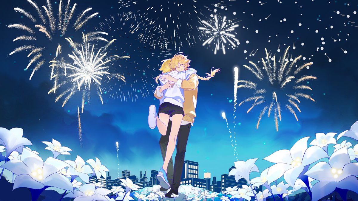 空(原神) 「この度HoYoFairにて、【夏、花火、君との約束】内の2カットで参加させていた」|YARRのイラスト