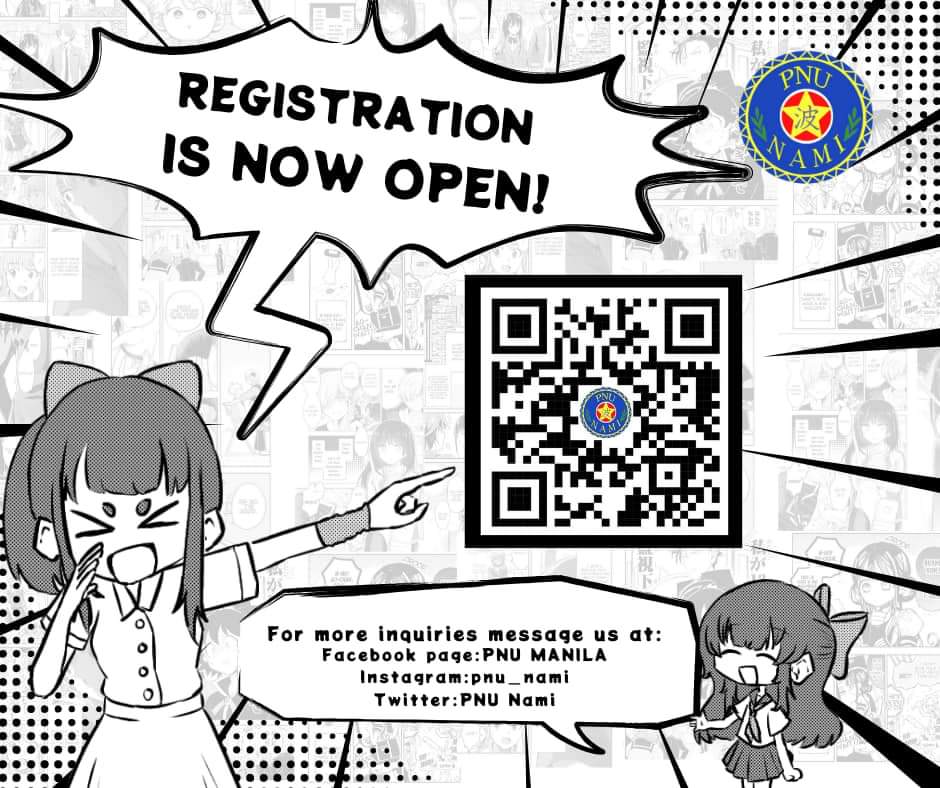 PNUNami_Manila's tweet photo. Kring! Kring!🔔

Can't wait for our ALAP DAY? Don't worry, if you cannot wait anymore, you may register here:

https://t.co/yYhYNOZYIj

If you preferred a walk- in registration, better don't missed to visit us on September 25, 2024.

🖼️NamiArtist: Hitoko
✍🏻NamiWriter: Tsukuyomi https://t.co/PNeNd7Ap7v