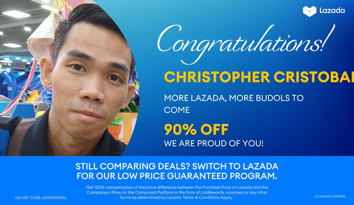 bobcristobal25's tweet photo. #FlexMySavings @LazadaPH https://t.co/XFI8kYV4Nb