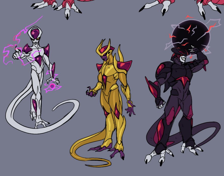 gonnageetcher's tweet photo. Frieza' final forms! Tried to make them more than colour changes https://t.co/ljFGJB2y8O