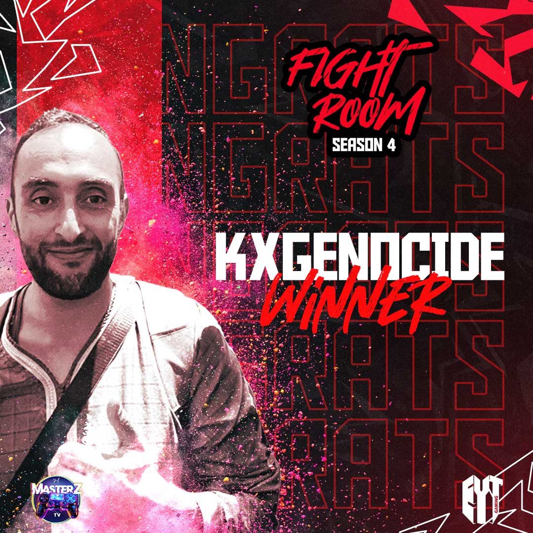 EYTGAMINGNG's tweet photo. Congratulations to @kxgenocide for winning the FIGHT ROOM SEASON 4 ONLINE TOURNAMENT BY @MarcMedoune in Collaboration with @EYTGAMINGNG
#eytgaming
#winner
#champion
#streetfighter6
#africafgc https://t.co/9H5yi2iTMh